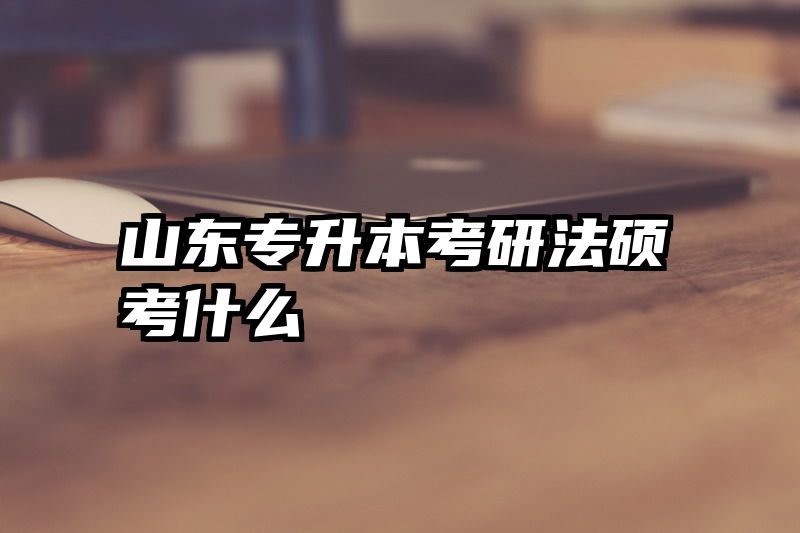 山东专升本考研法硕考什么