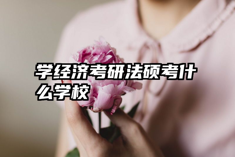 学经济考研法硕考什么学校