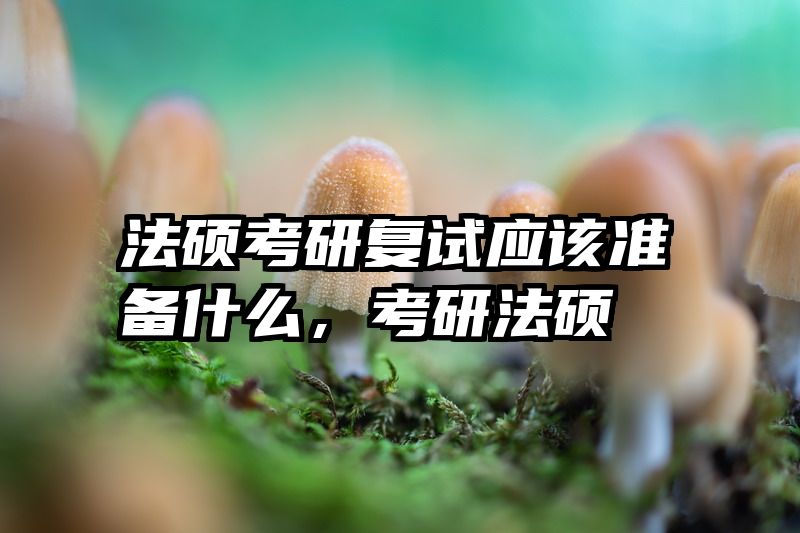 法硕考研复试应该准备什么，考研法硕