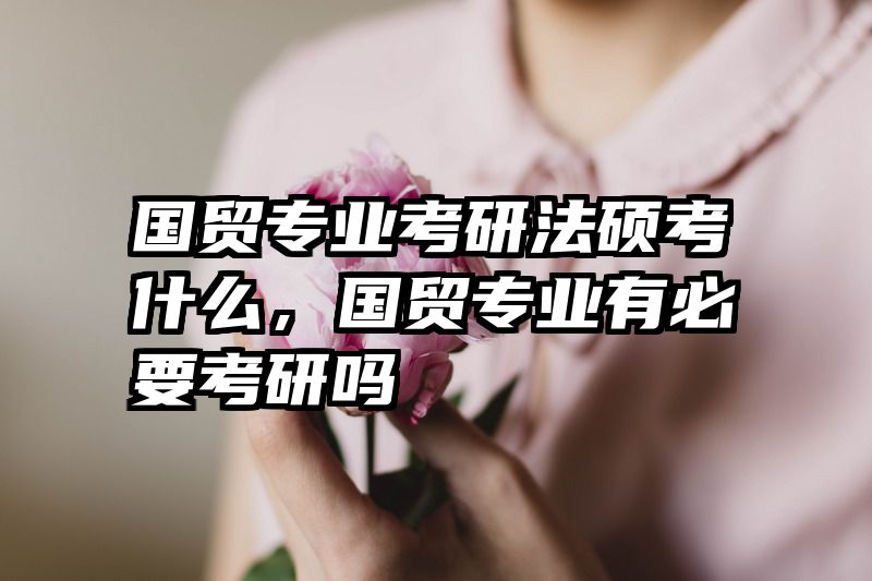 国贸专业考研法硕考什么，国贸专业有必要考研吗
