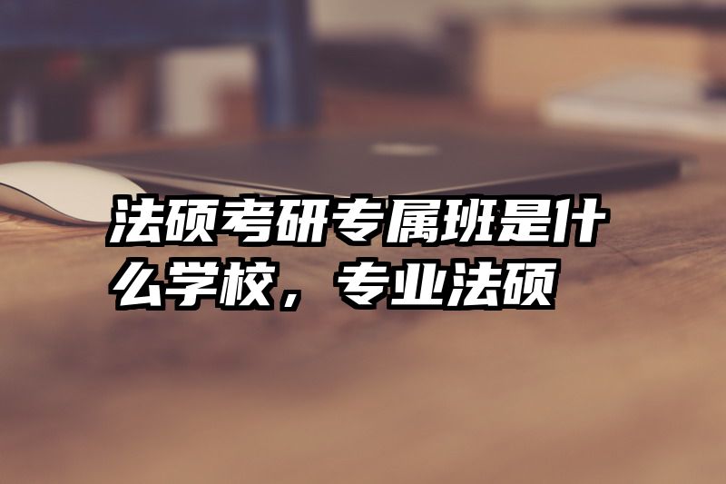 法硕考研专属班是什么学校，专业法硕
