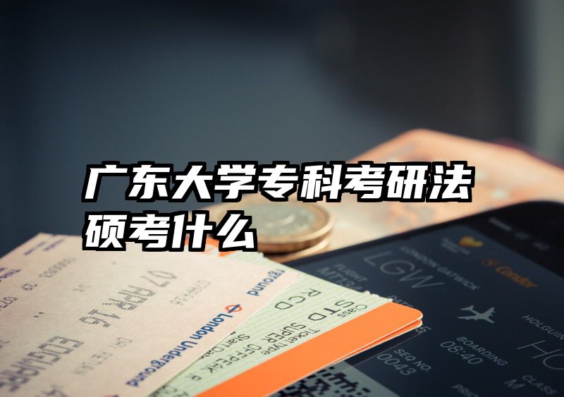 广东大学专科考研法硕考什么
