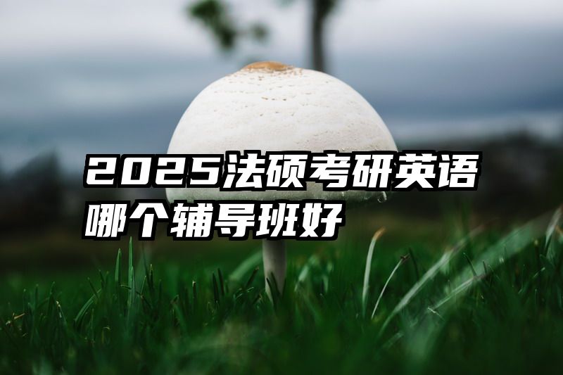 2025法硕考研英语哪个辅导班好