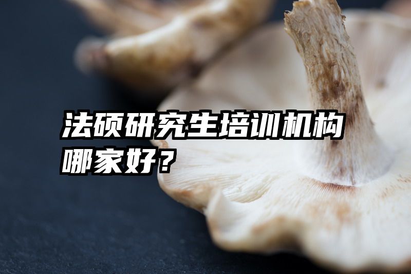 法硕研究生培训机构哪家好？
