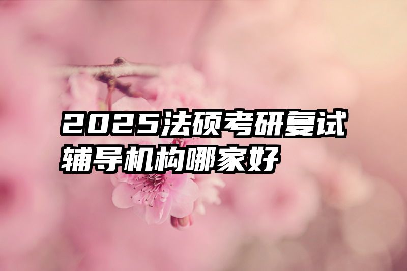 2025法硕考研复试辅导机构哪家好