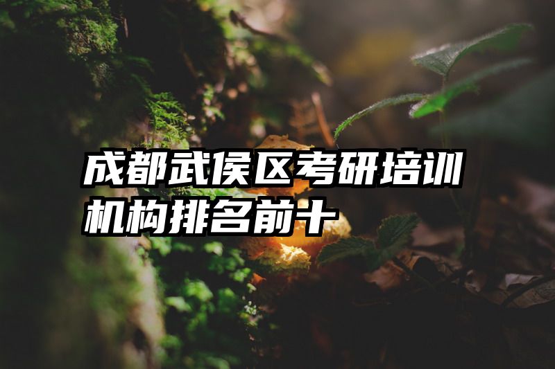 成都武侯区考研培训机构排名前十
