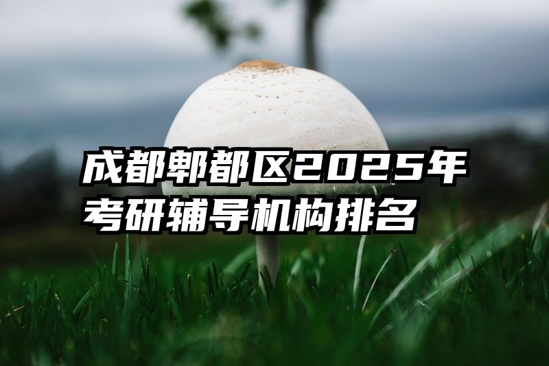 成都郫都区2025年考研辅导机构排名