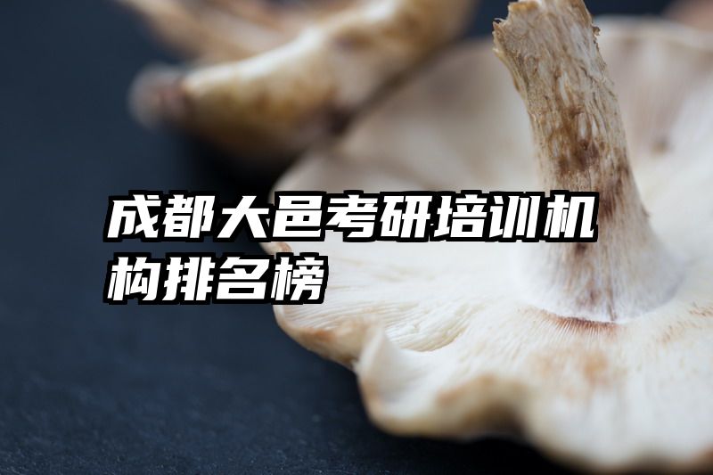 成都大邑考研培训机构排名榜