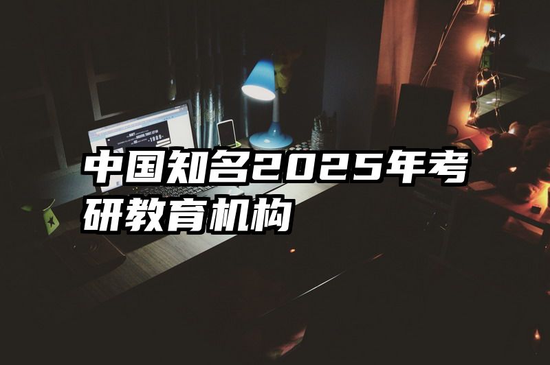 中国知名2025年考研教育机构