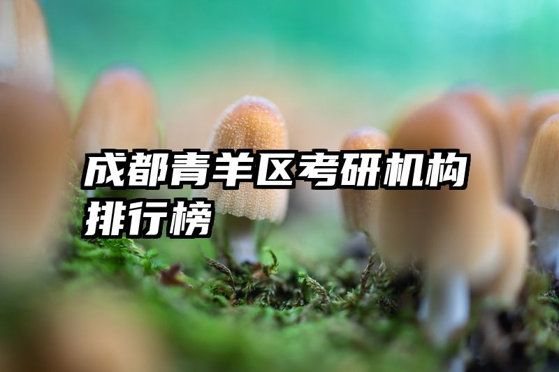 成都青羊区考研机构排行榜
