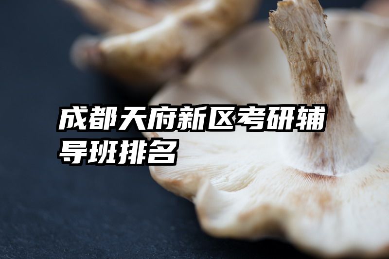 成都天府新区考研辅导班排名