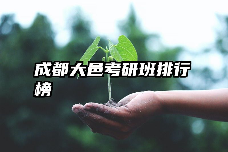 成都大邑考研班排行榜