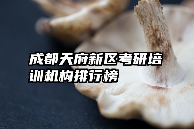 成都天府新区考研培训机构排行榜