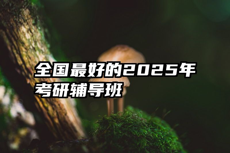 全国最好的2025年考研辅导班