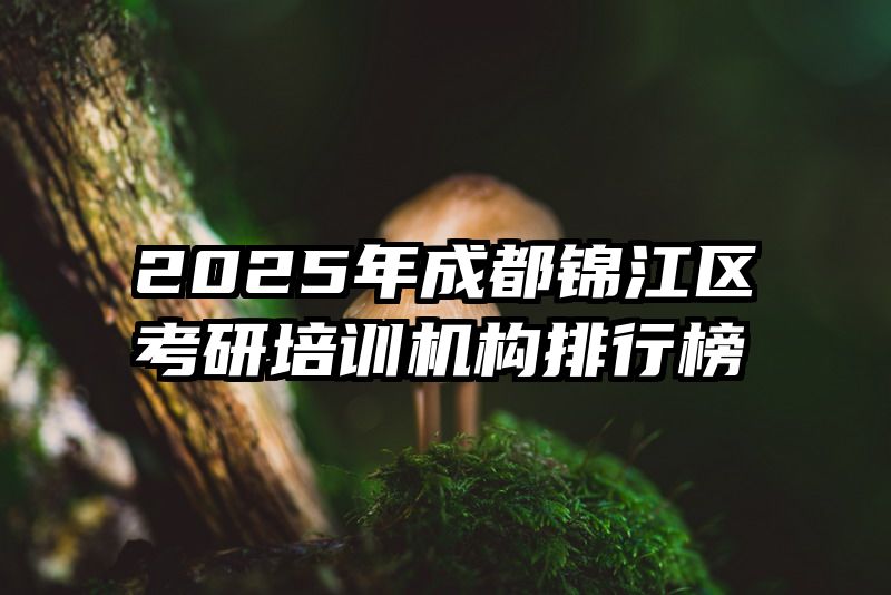 2025年成都锦江区考研培训机构排行榜