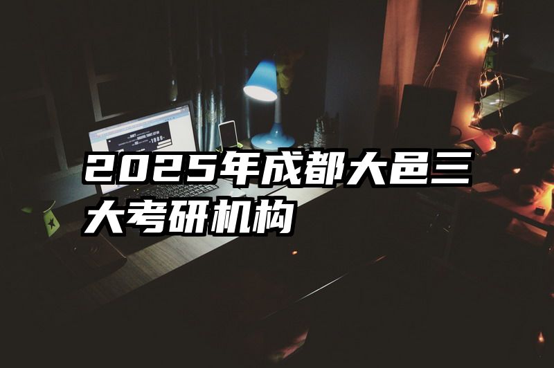 2025年成都大邑三大考研机构