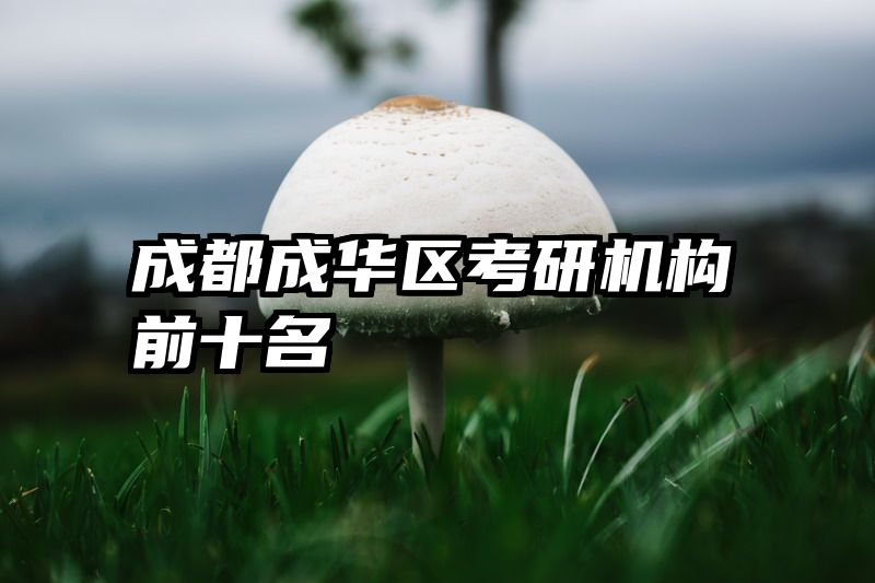 成都成华区考研机构前十名