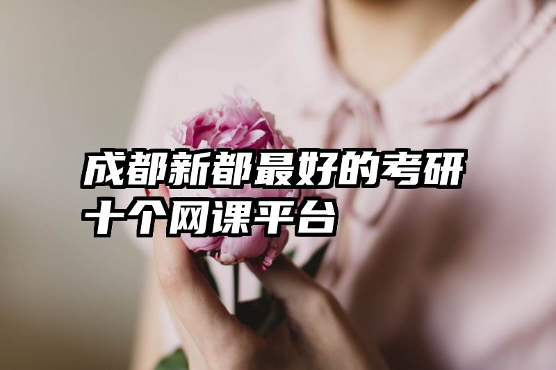 成都新都最好的考研十个网课平台