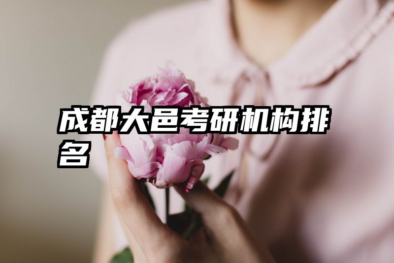 成都大邑考研机构排名