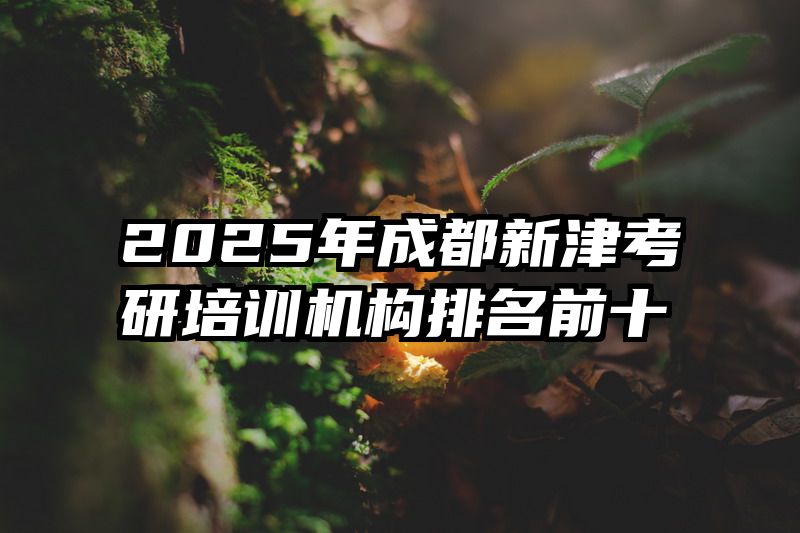 2025年成都新津考研培训机构排名前十