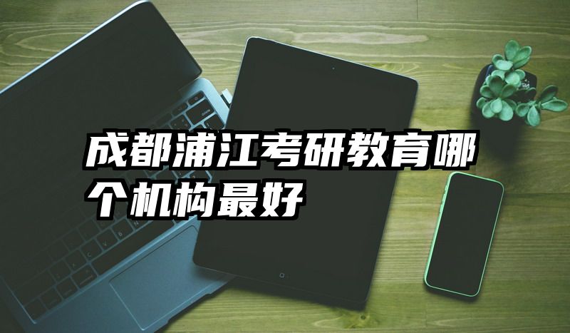 成都浦江考研教育哪个机构最好