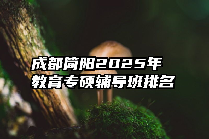 成都简阳2025年教育专硕辅导班排名