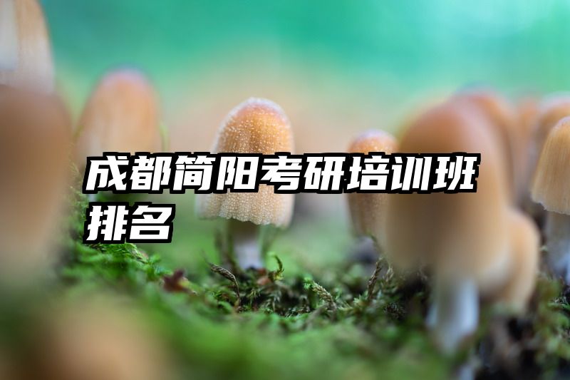 成都简阳考研培训班排名