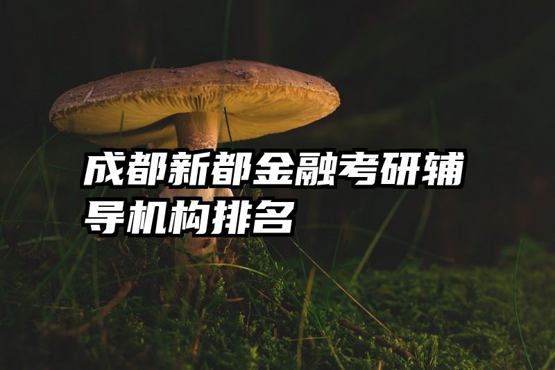 成都新都金融考研辅导机构排名