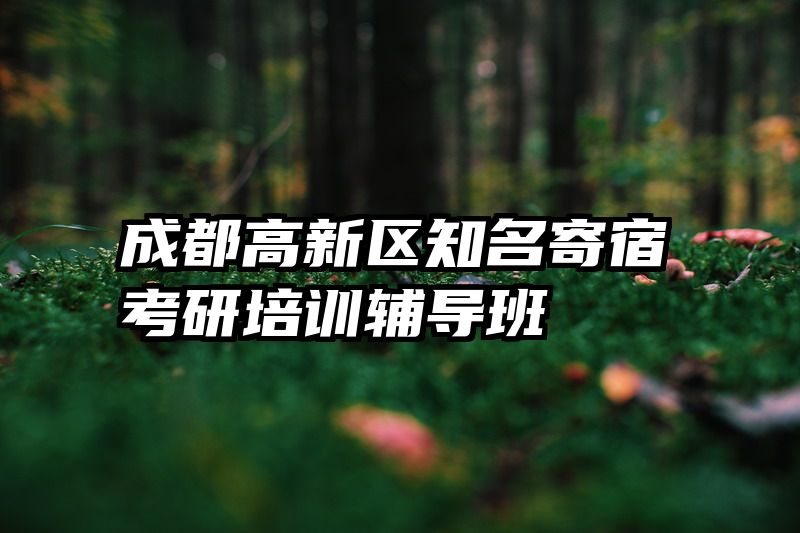 成都高新区知名寄宿考研培训辅导班