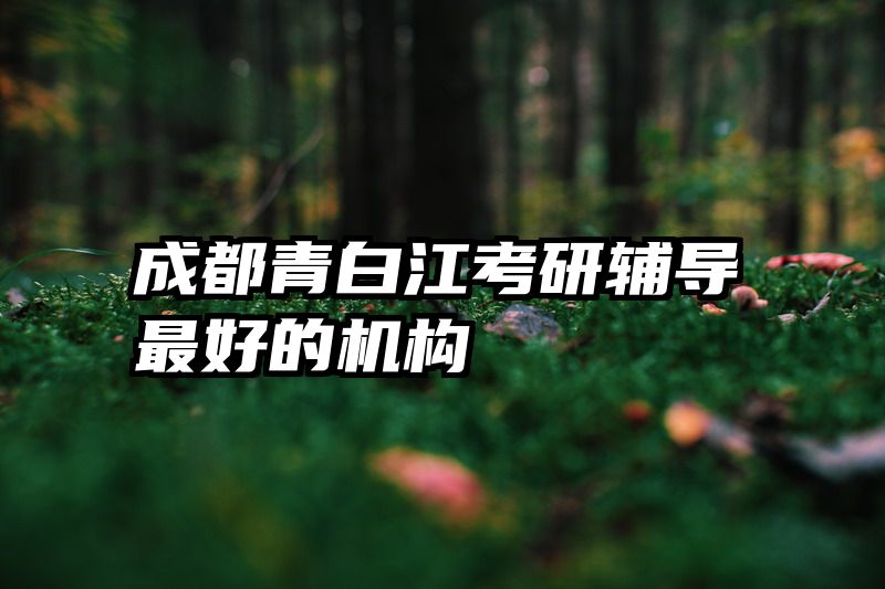 成都青白江考研辅导最好的机构