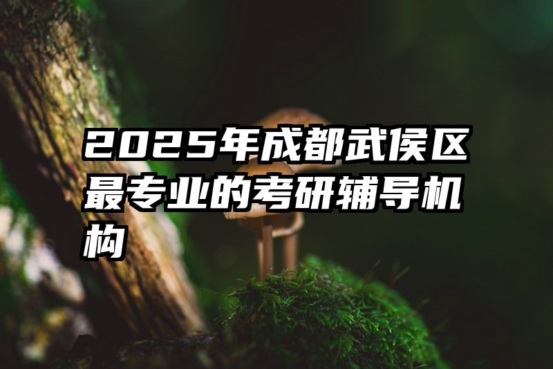 2025年成都武侯区最专业的考研辅导机构