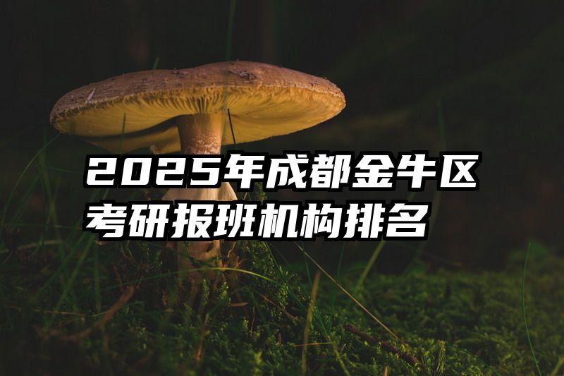 2025年成都金牛区考研报班机构排名