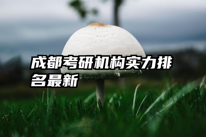 成都考研机构实力排名最新