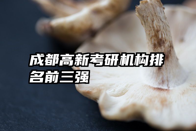 成都高新考研机构排名前三强