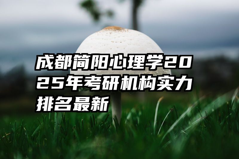 成都简阳心理学2025年考研机构实力排名最新