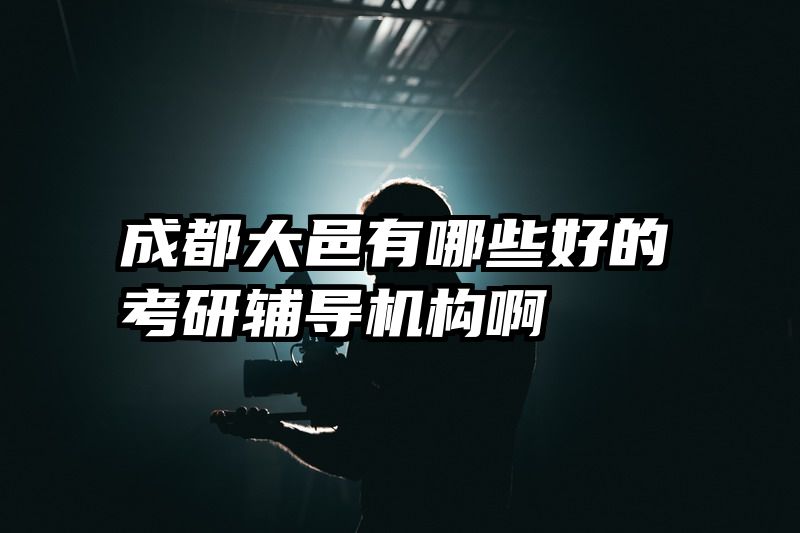 成都大邑有哪些好的考研辅导机构啊