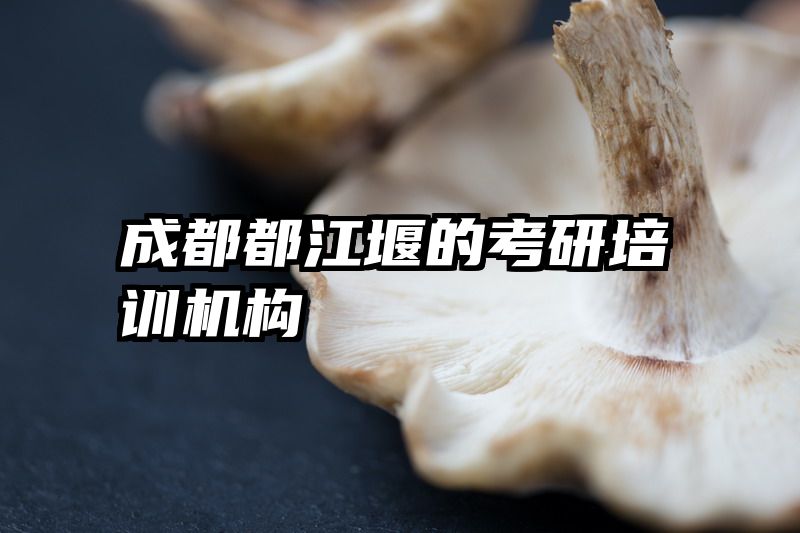 成都都江堰的考研培训机构