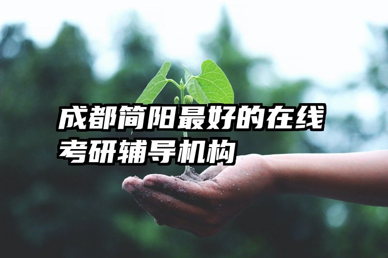 成都简阳最好的在线考研辅导机构