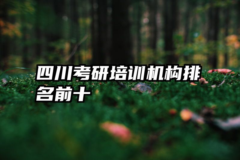 四川考研培训机构排名前十