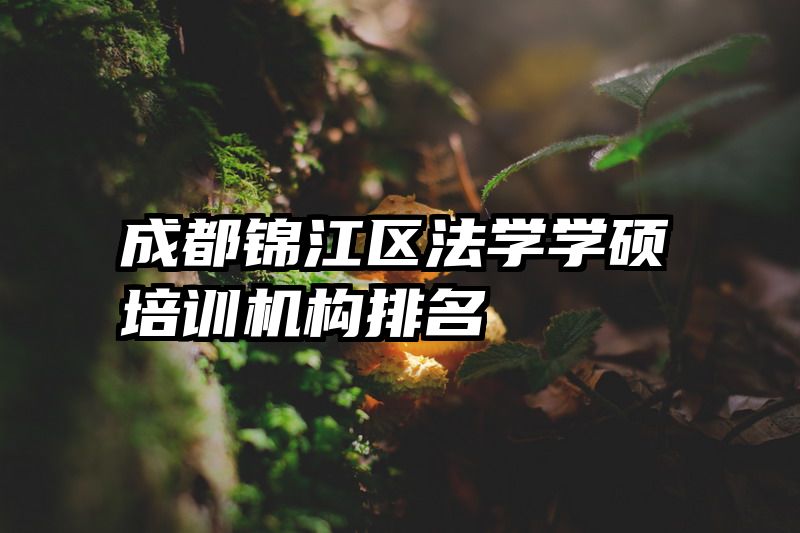 成都锦江区法学学硕培训机构排名