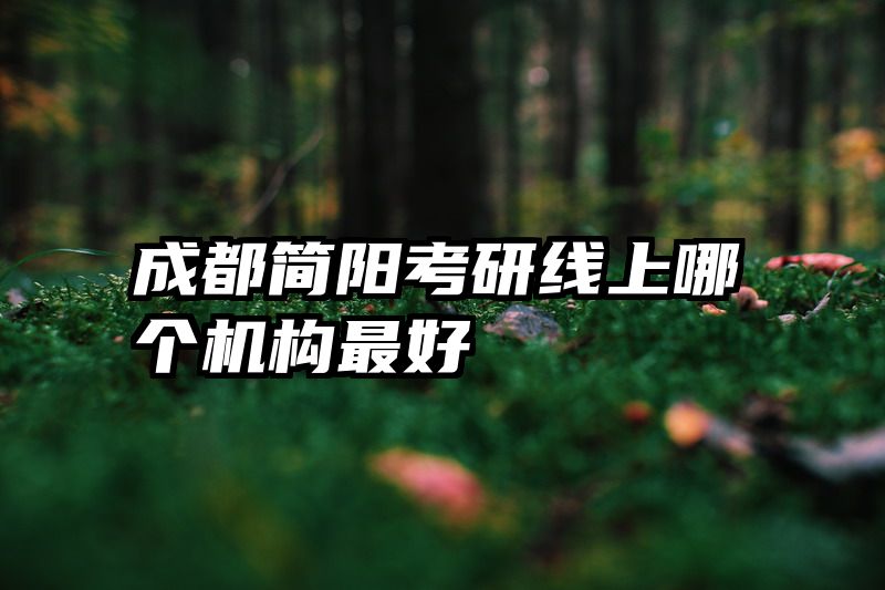 成都简阳考研线上哪个机构最好