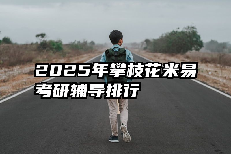2025年攀枝花米易考研辅导排行