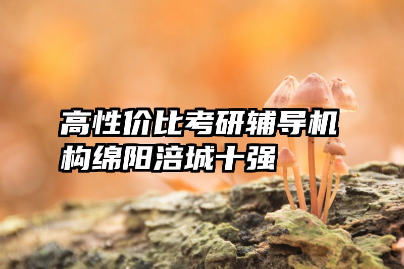 高性价比考研辅导机构绵阳涪城十强