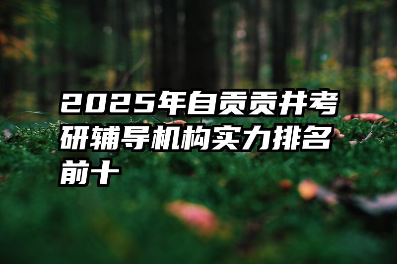 2025年自贡贡井考研辅导机构实力排名前十