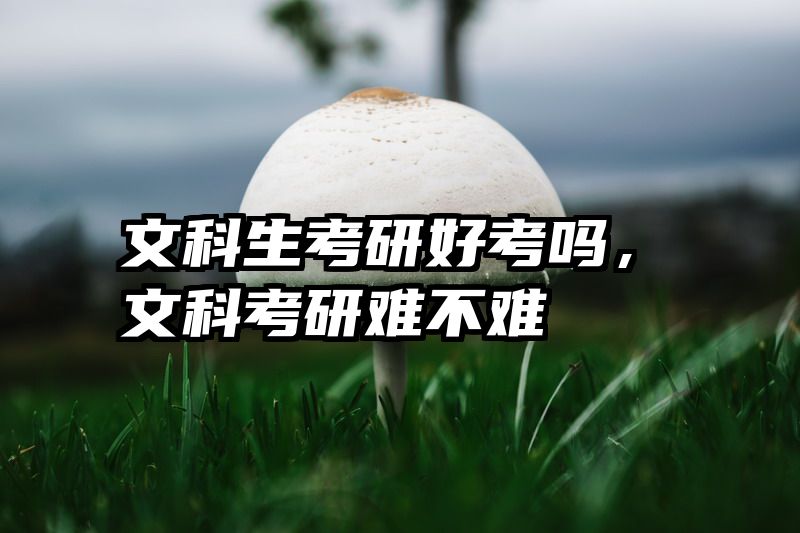 文科生考研好考吗，文科考研难不难