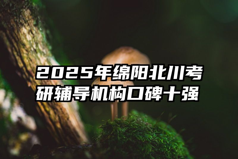 2025年绵阳北川考研辅导机构口碑十强