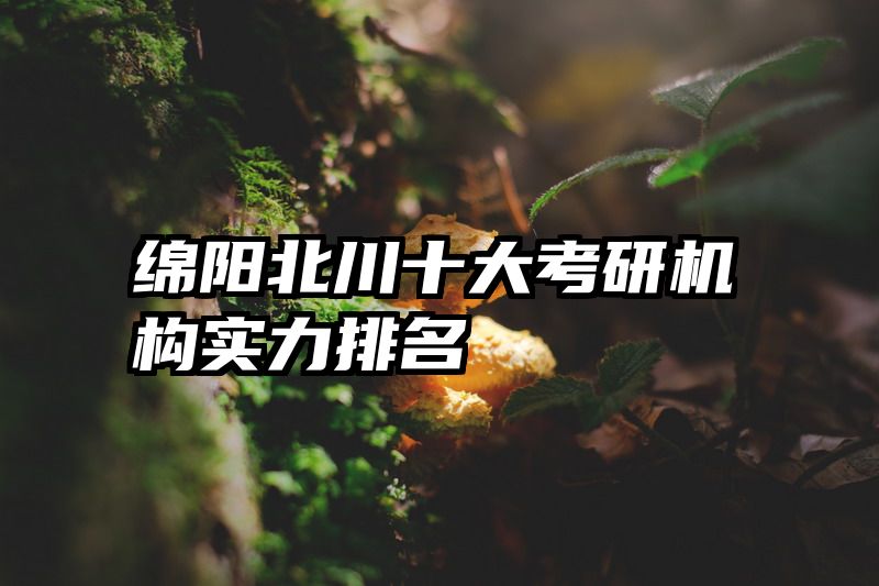 绵阳北川十大考研机构实力排名
