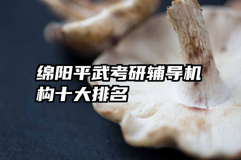 绵阳平武考研辅导机构十大排名