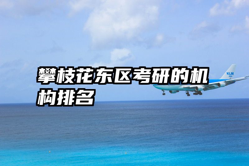 攀枝花东区考研的机构排名
