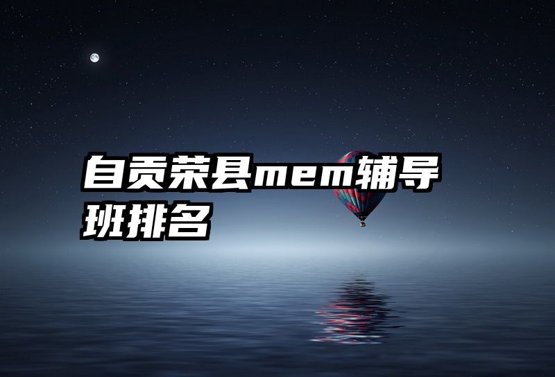 自贡荣县mem辅导班排名
